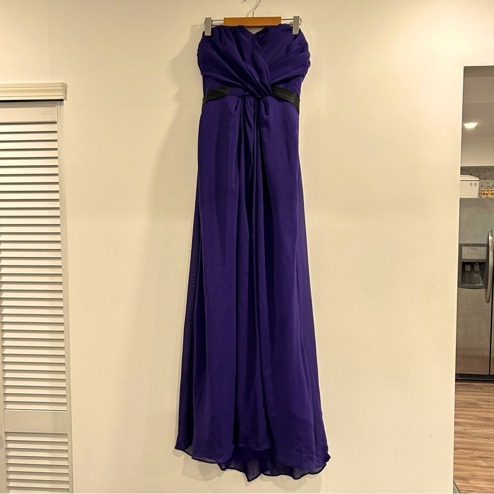Light in the Box Custom Strapless Gown Maxi Dress Purple